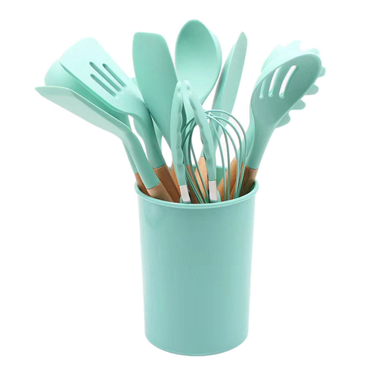 12pcs Nylon Cooking Utensil Set BPA Free Heat Resistant Prevents Stick Kitchen Utensil Set for Kitchen Tool