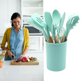 12pcs Nylon Cooking Utensil Set BPA Free Heat Resistant Prevents Stick Kitchen Utensil Set for Kitchen Tool