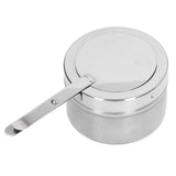 Wax Heating Furnace with Handle and Cover Stainless Steel Portable Food Heating Stove Cup - Top-Down View