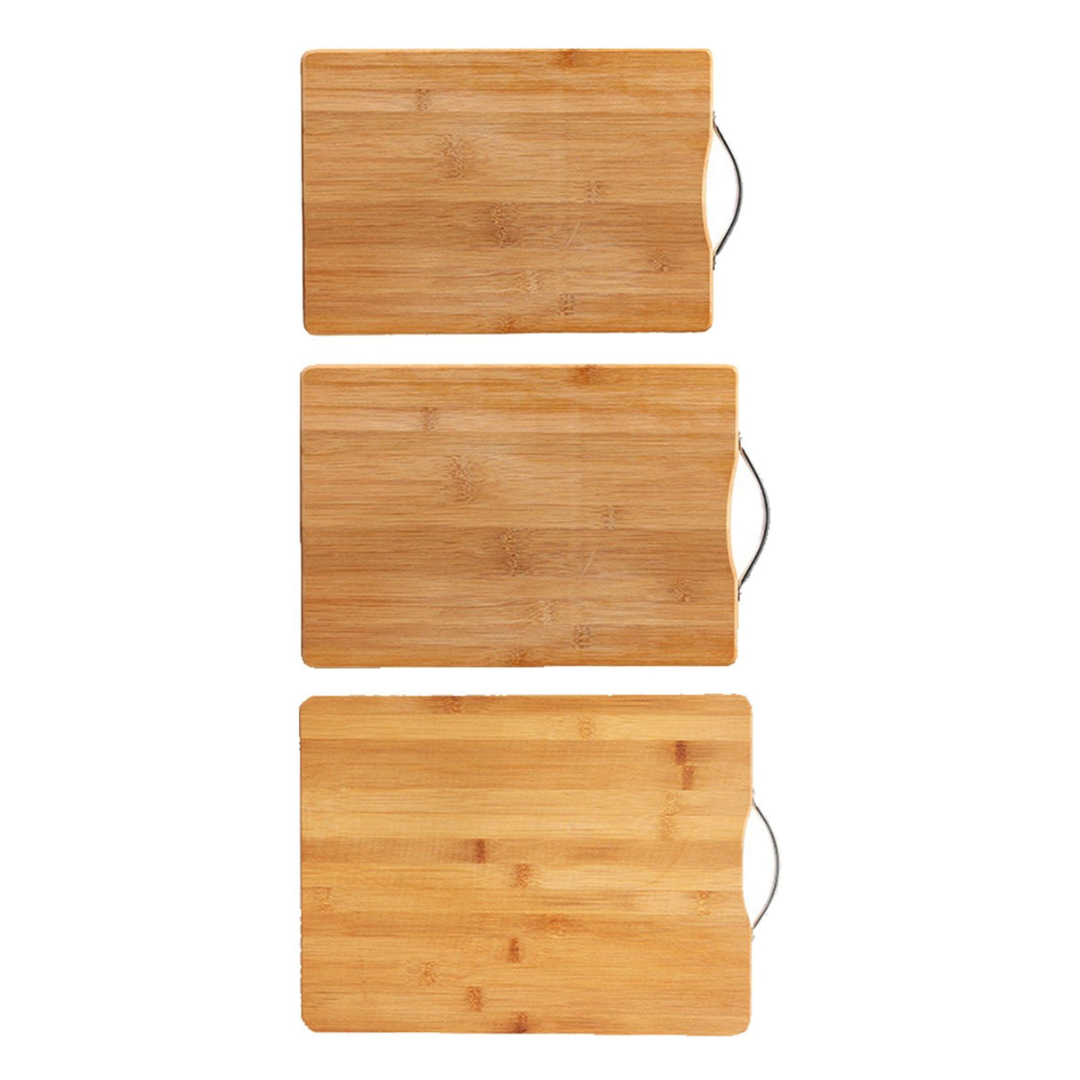 3 Pcs Bamboo Cutting Board Double Sided Double Use Different Sizes Wood Cutting Board Set for Home