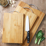 3 Pcs Bamboo Cutting Board Double Sided Double Use Different Sizes Wood Cutting Board Set for Home - Extra Image