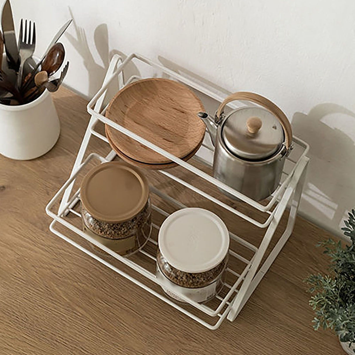 Spice Rack Organizer Seasoning Bottle Jar Shelf Multifunctional Home Kitchen Organizing Storage Rack Double Layer