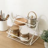 Spice Rack Organizer Seasoning Bottle Jar Shelf Multifunctional Home Kitchen Organizing Storage Rack Double Layer - Extra Image