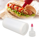 Burger Sauce Bottle Detachable Easy to Clean Hamburger Jam Filler Bottle with Squeeze Nozzle for Kitchen
