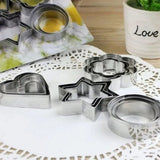 24pcs Metal Biscuit Cutters Set Food Grade BPA Free Stainless Steel Biscuit Molds for Biscuits Chocolate Cake