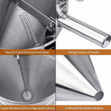 Stainless Steel Pancake Batter Dispenser Baking Cake Funnel Dispenser with Stable Rack for Takoyaki Ball Waffles