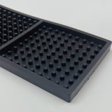 60x8x1CM Bar Rail Mat PVC Black Antiskid Bar Service Spill Mat for Coffee Hairdressing - Low Angle