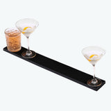 60x8x1CM Bar Rail Mat PVC Black Antiskid Bar Service Spill Mat for Coffee Hairdressing - Extra Image