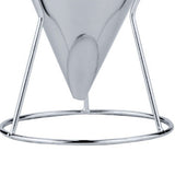 Stainless Steel Pancake Batter Dispenser Funnel 1200ML Large Capacity Conical Funnel with Rack Handle 21mm Aperture - Close-Up Angle