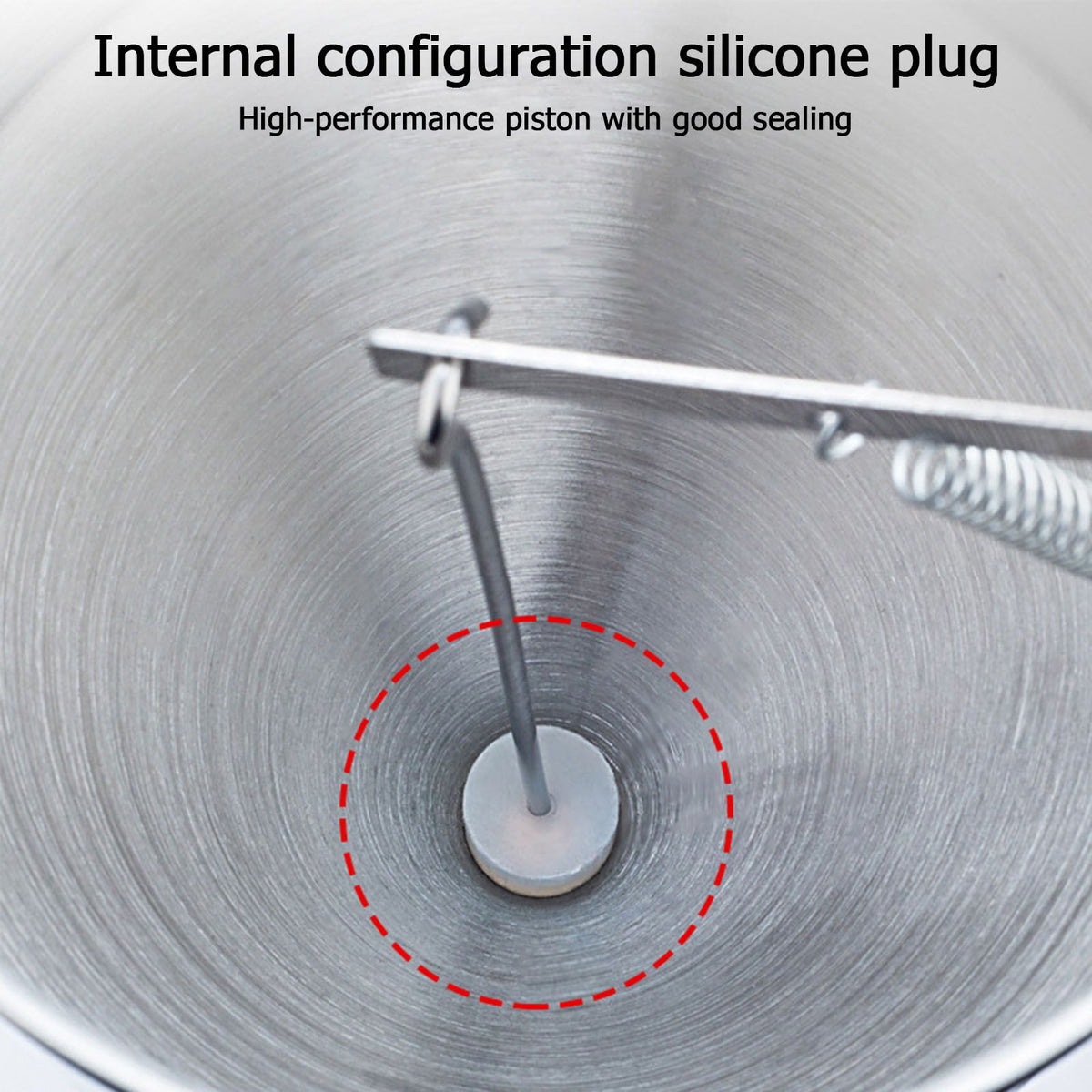 Stainless Steel Pancake Batter Dispenser Funnel 1200ML Large Capacity Conical Funnel with Rack Handle 21mm Aperture