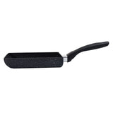 Mini Frying Pan Black Household Portable Japanese Style Egg Frying Pan Rectangular Mini Omelet Pan 13x18cm