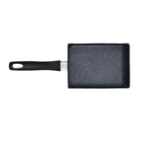 Mini Frying Pan Black Household Portable Japanese Style Egg Frying Pan Rectangular Mini Omelet Pan 13x18cm - Top-Down View