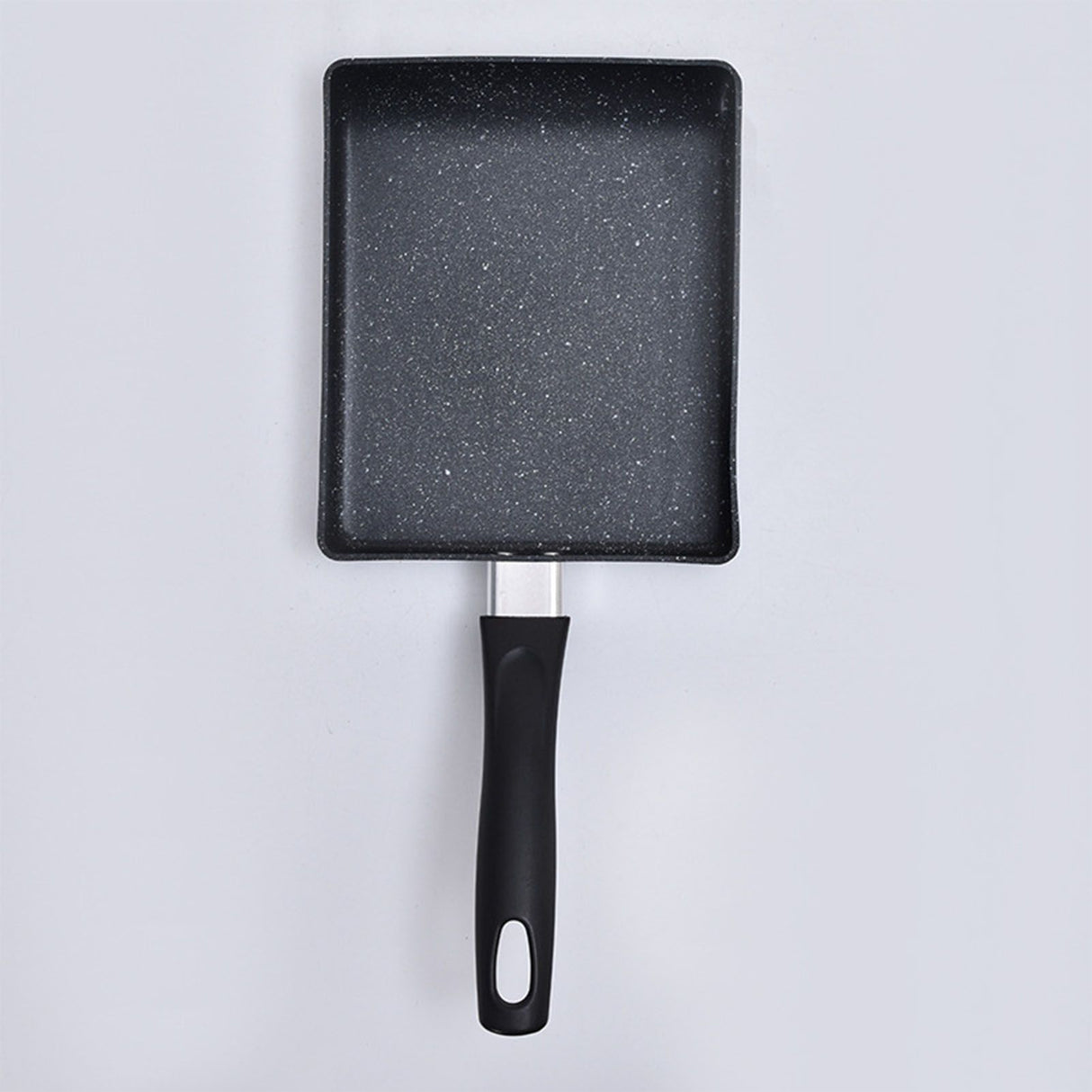Mini Frying Pan Black Household Portable Japanese Style Egg Frying Pan Rectangular Mini Omelet Pan 13x18cm