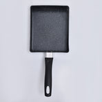 Mini Frying Pan Black Household Portable Japanese Style Egg Frying Pan Rectangular Mini Omelet Pan 13x18cm
