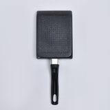 Mini Frying Pan Black Household Portable Japanese Style Egg Frying Pan Rectangular Mini Omelet Pan 13x18cm - Close-Up Angle