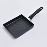 Mini Frying Pan Black Household Portable Japanese Style Egg Frying Pan Rectangular Mini Omelet Pan 13x18cm - Extra Image