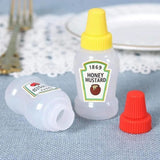 Plastic Mini Bento Soy Sauce Bottles Squeeze Salad Dressing Bottles Portable Sauce Containers