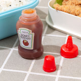 Plastic Mini Bento Soy Sauce Bottles Squeeze Salad Dressing Bottles Portable Sauce Containers
