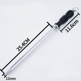 10in Knife Sharpener Stick Professional Honing Blade Sharpening Rod Stick for Home Business Black