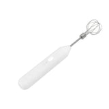 Electric Hand Mixer Three Different Speeds Battery Powered Handheld Milk Frother for Home Baking White
