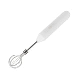 Electric Hand Mixer Three Different Speeds Battery Powered Handheld Milk Frother for Home Baking White