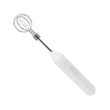 Electric Hand Mixer Three Different Speeds Battery Powered Handheld Milk Frother for Home Baking White