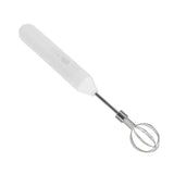 Electric Hand Mixer Three Different Speeds Battery Powered Handheld Milk Frother for Home Baking White