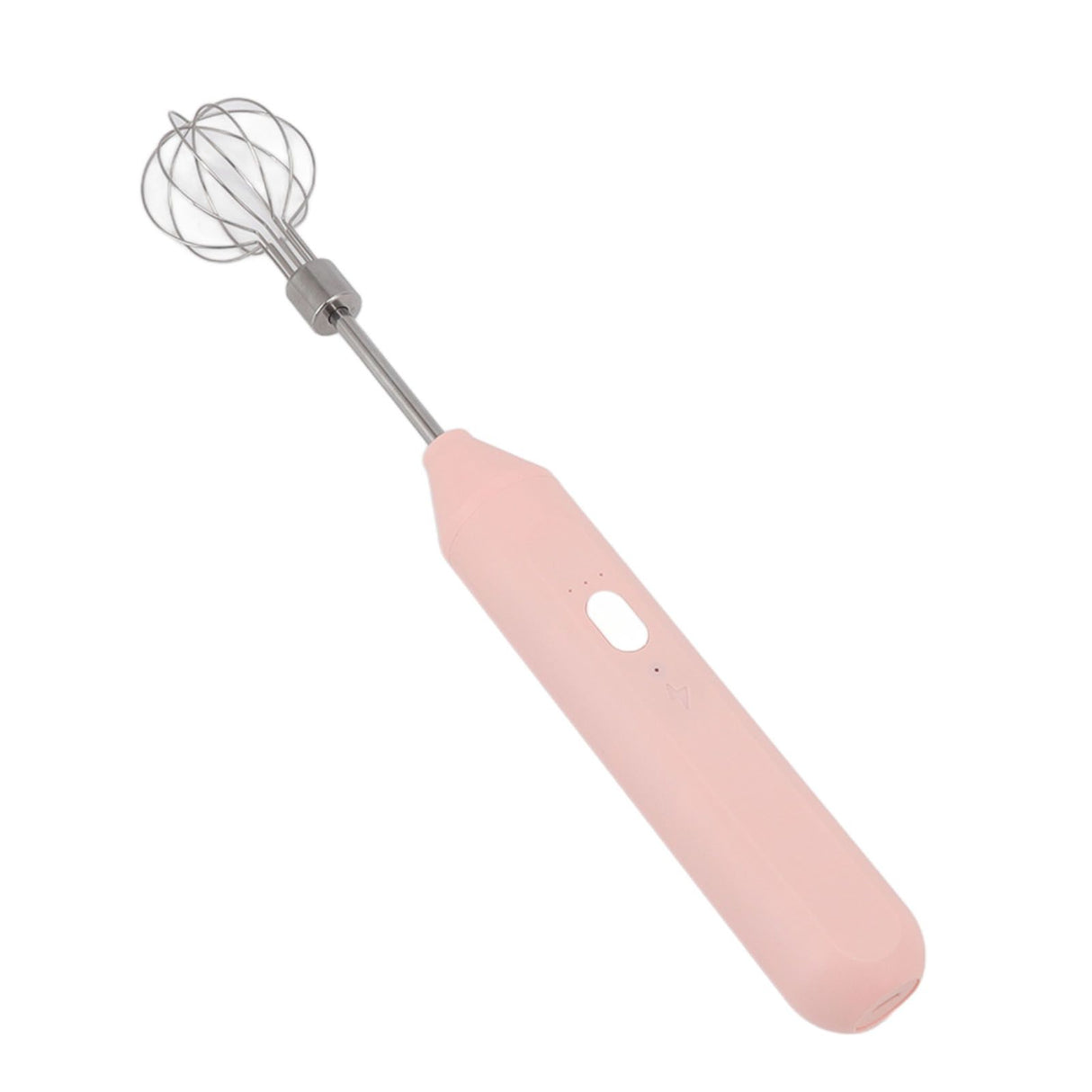 Electric Hand Mixer Three Different Speeds Battery Powered Handheld Milk Frother for Home Baking Pink