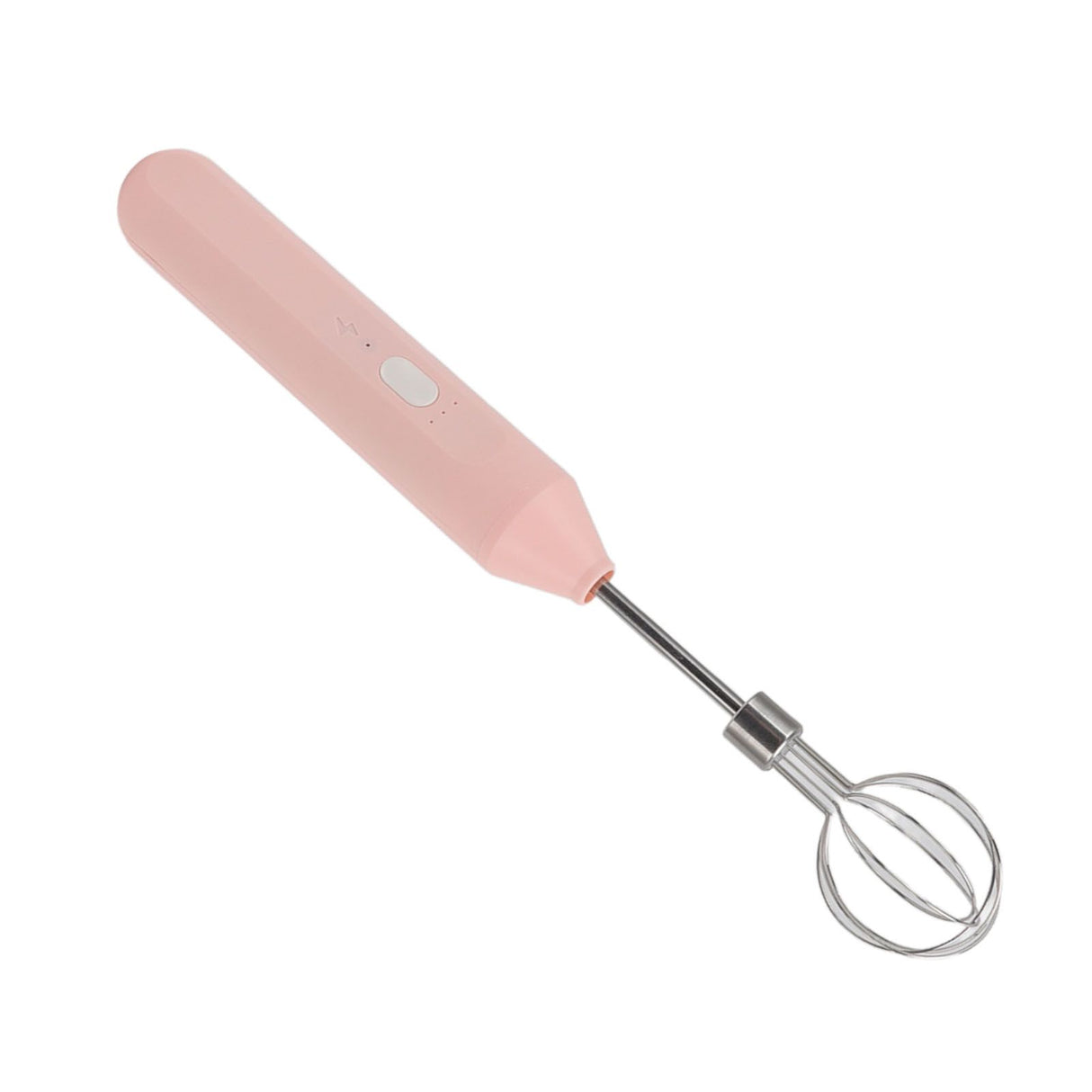 Electric Hand Mixer Three Different Speeds Battery Powered Handheld Milk Frother for Home Baking Pink