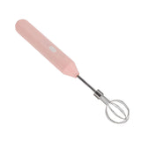 Electric Hand Mixer Three Different Speeds Battery Powered Handheld Milk Frother for Home Baking Pink