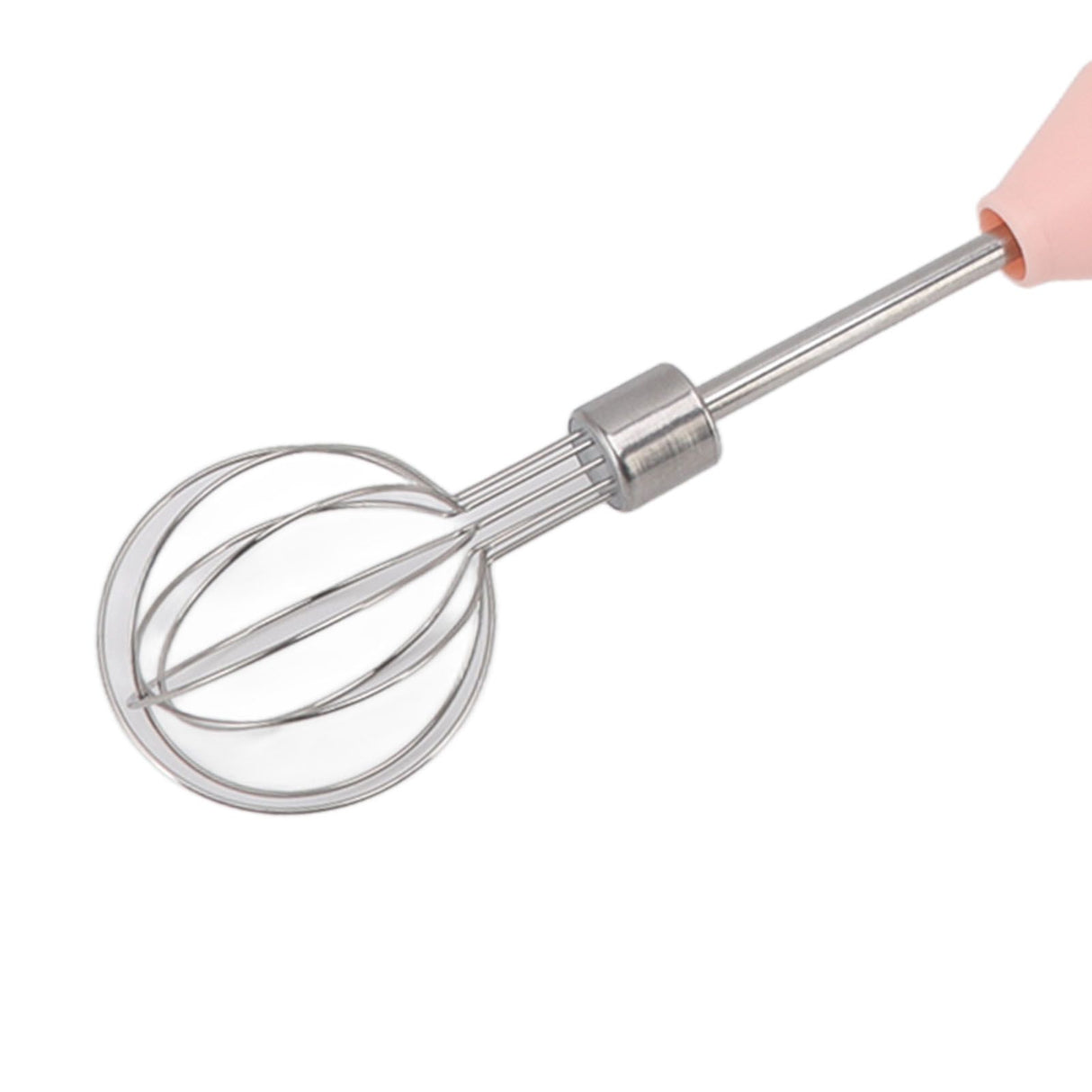 Electric Hand Mixer Three Different Speeds Battery Powered Handheld Milk Frother for Home Baking Pink