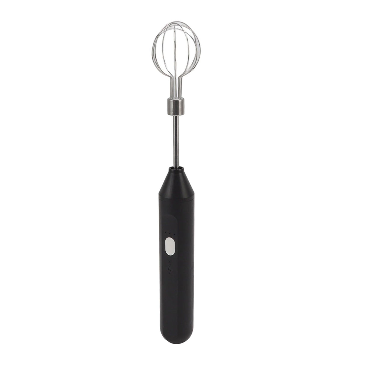 Electric Hand Mixer Three Different Speeds Battery Powered Handheld Milk Frother for Home Baking Black