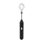 Electric Hand Mixer Three Different Speeds Battery Powered Handheld Milk Frother for Home Baking Black
