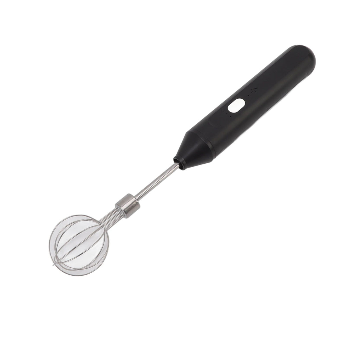 Electric Hand Mixer Three Different Speeds Battery Powered Handheld Milk Frother for Home Baking Black
