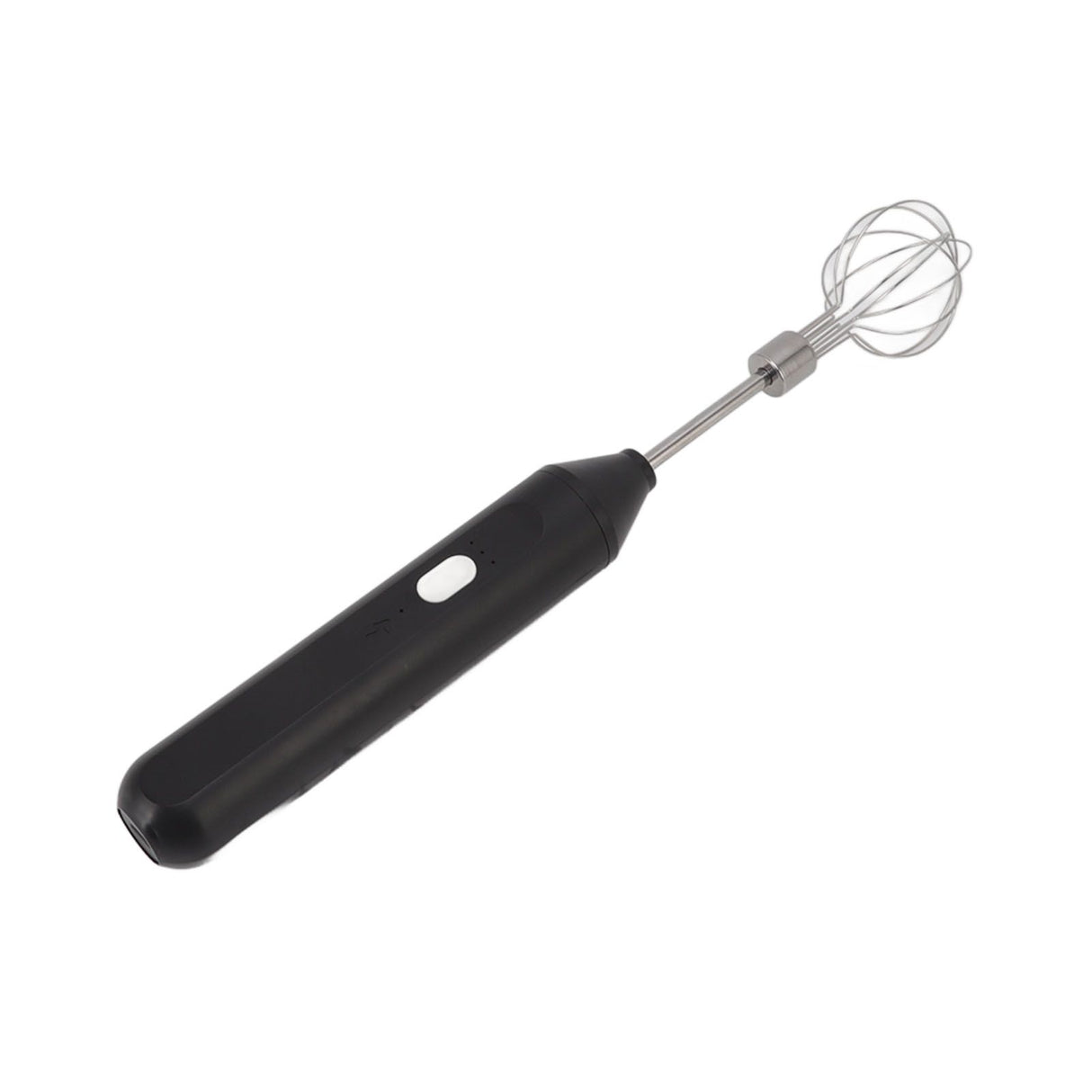 Electric Hand Mixer Three Different Speeds Battery Powered Handheld Milk Frother for Home Baking Black