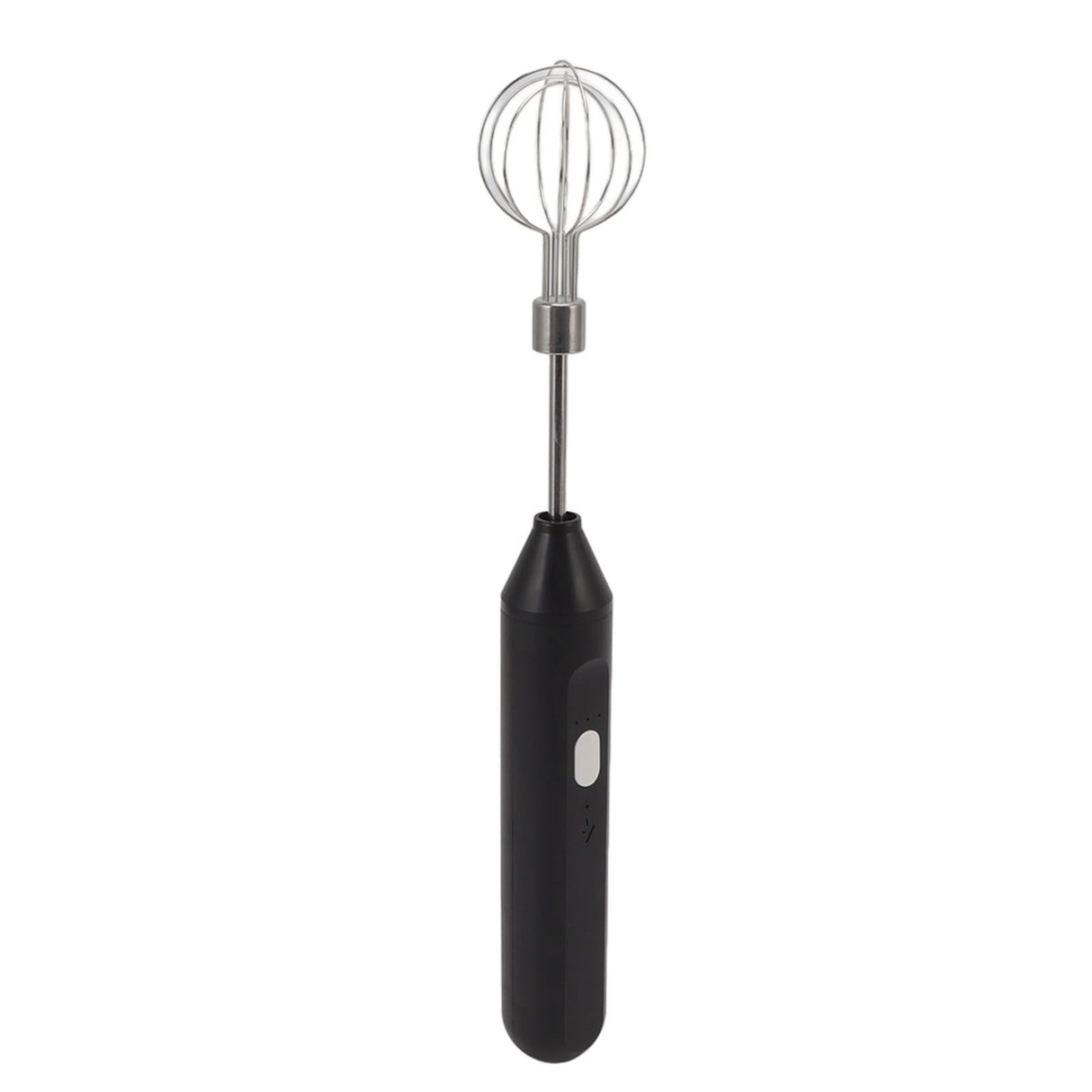 Electric Hand Mixer Three Different Speeds Battery Powered Handheld Milk Frother for Home Baking Black