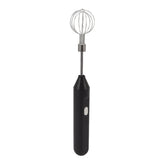 Electric Hand Mixer Three Different Speeds Battery Powered Handheld Milk Frother for Home Baking Black