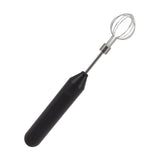Electric Hand Mixer Three Different Speeds Battery Powered Handheld Milk Frother for Home Baking Black - Extra Image