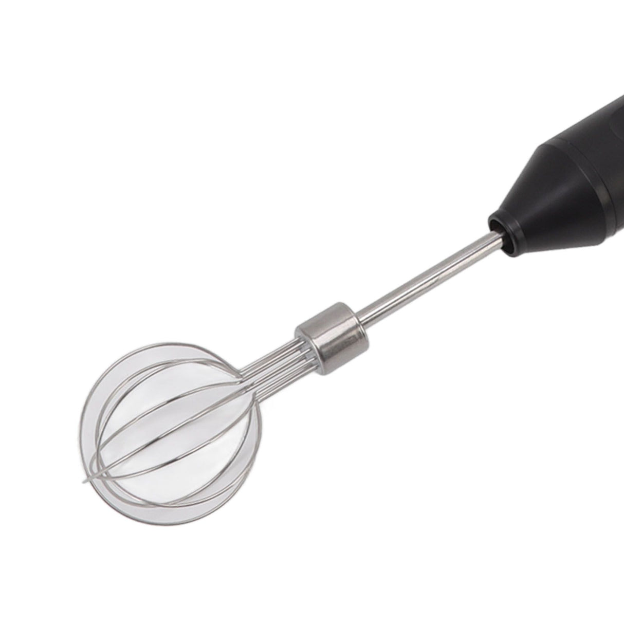 Electric Hand Mixer Three Different Speeds Battery Powered Handheld Milk Frother for Home Baking Black