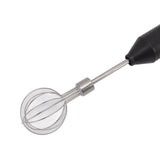 Electric Hand Mixer Three Different Speeds Battery Powered Handheld Milk Frother for Home Baking Black - Extra Image
