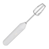 Electric Handheld Egg Beater Electric Milk Frother Coffee Blender Milkshake Blender Foamer Kitchen Tools White - Top-Down View