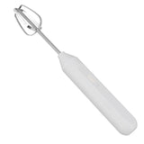 Electric Handheld Egg Beater Electric Milk Frother Coffee Blender Milkshake Blender Foamer Kitchen Tools White - 45-Degree Angle