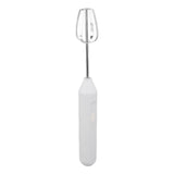 Electric Handheld Egg Beater Electric Milk Frother Coffee Blender Milkshake Blender Foamer Kitchen Tools White - Low Angle