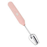 Electric Handheld Egg Beater Electric Milk Frother Coffee Blender Milkshake Blender Foamer Kitchen Tools Pink