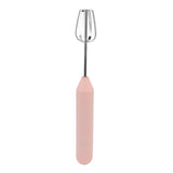 Electric Handheld Egg Beater Electric Milk Frother Coffee Blender Milkshake Blender Foamer Kitchen Tools Pink