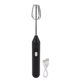 Electric Handheld Egg Beater Electric Milk Frother Coffee Blender Milkshake Blender Foamer Kitchen Tools Black