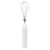 Electric Egg Beater Handheld USB Charging Milk Frother Portable Cordless Drink Mixer with Stainless Steel Whisk White - Extra Image