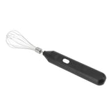 Electric Egg Beater Handheld USB Charging Milk Frother Portable Cordless Drink Mixer with Stainless Steel Whisk Black