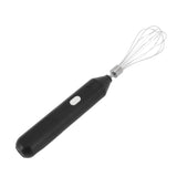 Electric Egg Beater Handheld USB Charging Milk Frother Portable Cordless Drink Mixer with Stainless Steel Whisk Black