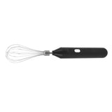 Electric Egg Beater Handheld USB Charging Milk Frother Portable Cordless Drink Mixer with Stainless Steel Whisk Black